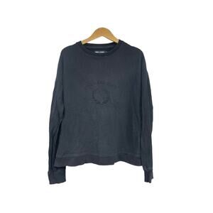 Fred Perry Black Fashion Pullover Sweatshirt Logo Golf Sport Womens 10